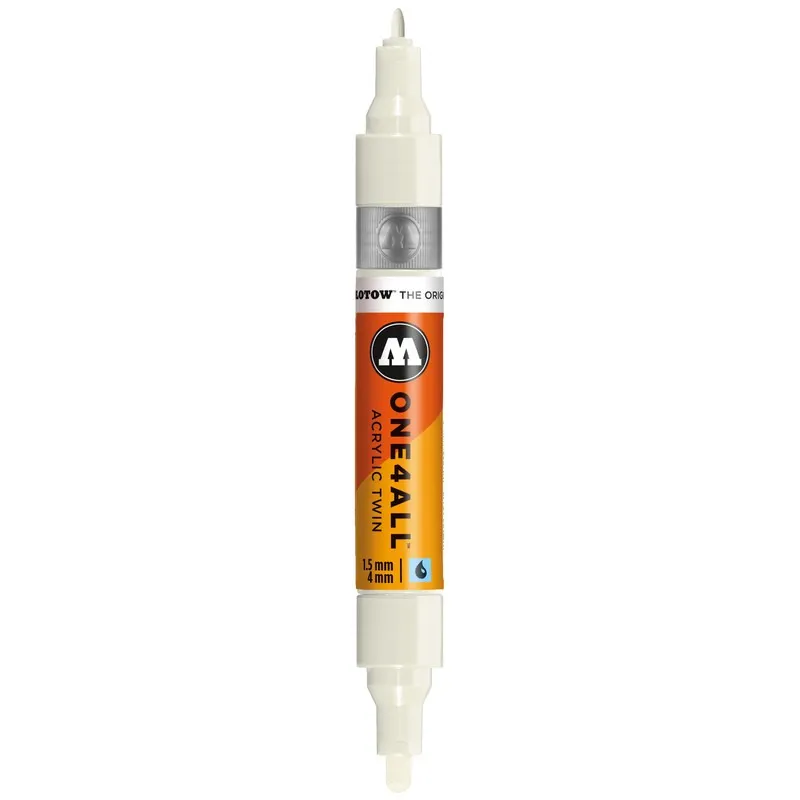 Marker Molotow One4All Twin Nature White, 1.5 mm/4 mm