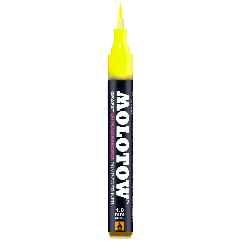 Pump Softliner Molotow Grafx UV-Fluorescent, 1.0 mm, Galben