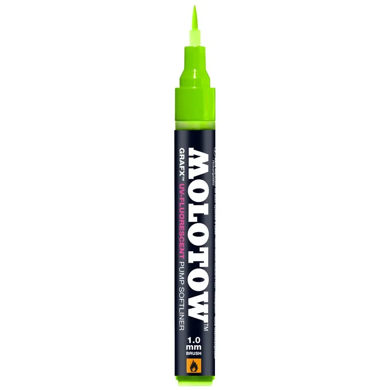 Softliner UV-Fluorescent Pump Green UV Molotow, 1 mm, Verde