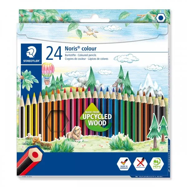 Set 24 creioane colorate Wopex Noris Staedtler, Multicolor