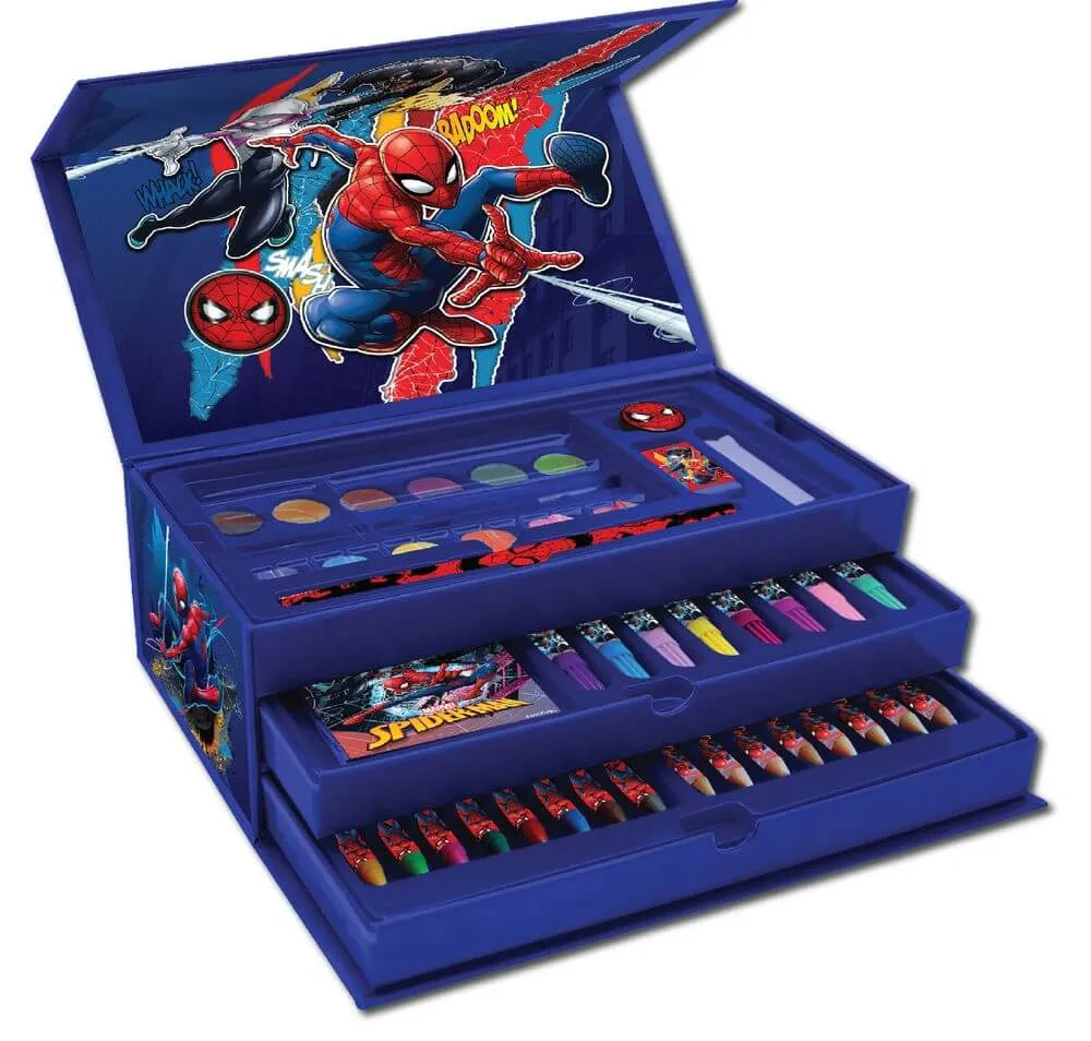 Cutie pentru pictura cu sertare Spiderman, 41 piese