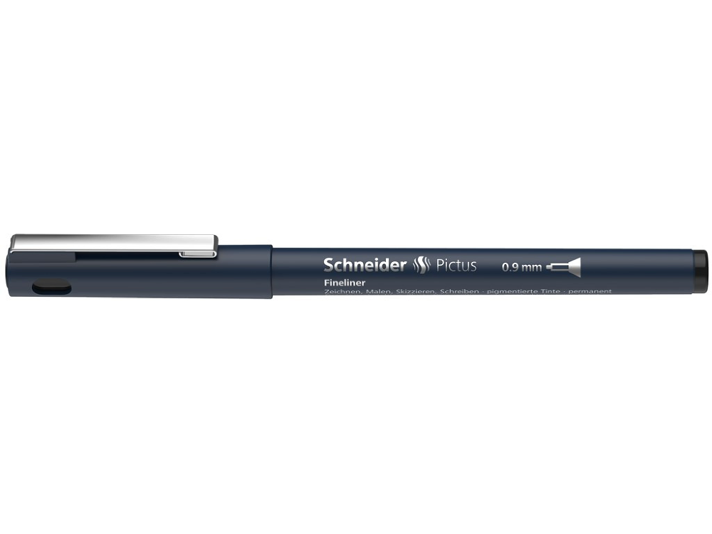 Fineliner Schneider Pictus 0.9 mm, Negru, 1 buc