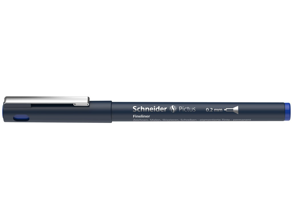 Fineliner Schneider Pictus 0.2 mm, Albastru, 1 buc
