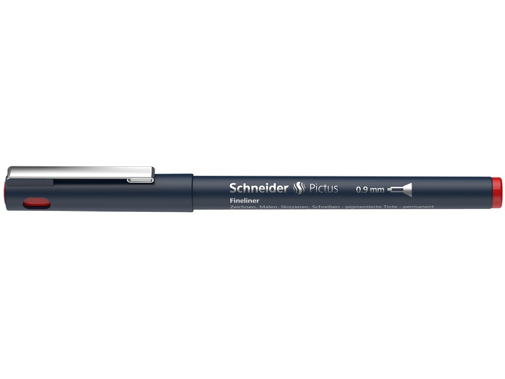 Fineliner Schneider Pictus 0.9 mm, Rosu, 1 buc