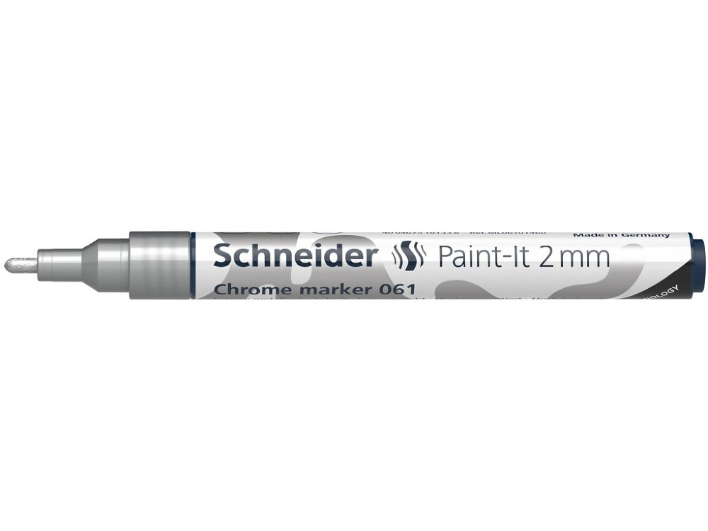 Marker metalic Chrome Schneider Paint-It 061, 2 mm, Crom