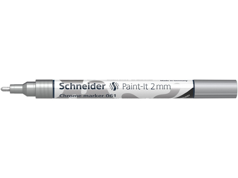 Marker metalic Chrome Schneider Paint-It 061, 2 mm, Crom