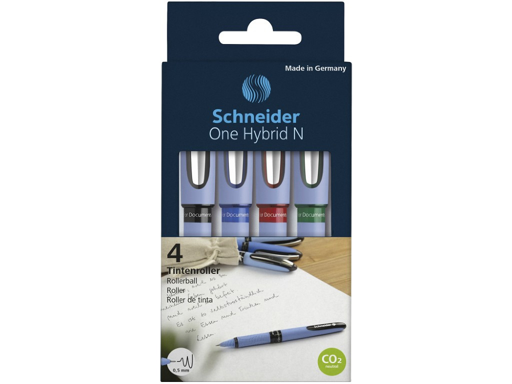 Set 4 rollere Schneider One Hybrid N, 0.5 mm, Multicolor