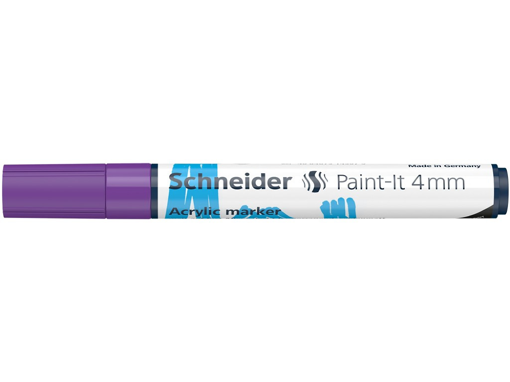 Marker cu vopsea acrilica Paint-It 320 4 mm Schneider, Mov, 1 buc