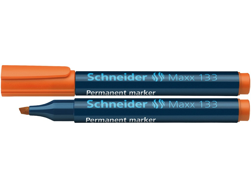 Marker Schneider Maxx 133, Portocaliu, 2 buc