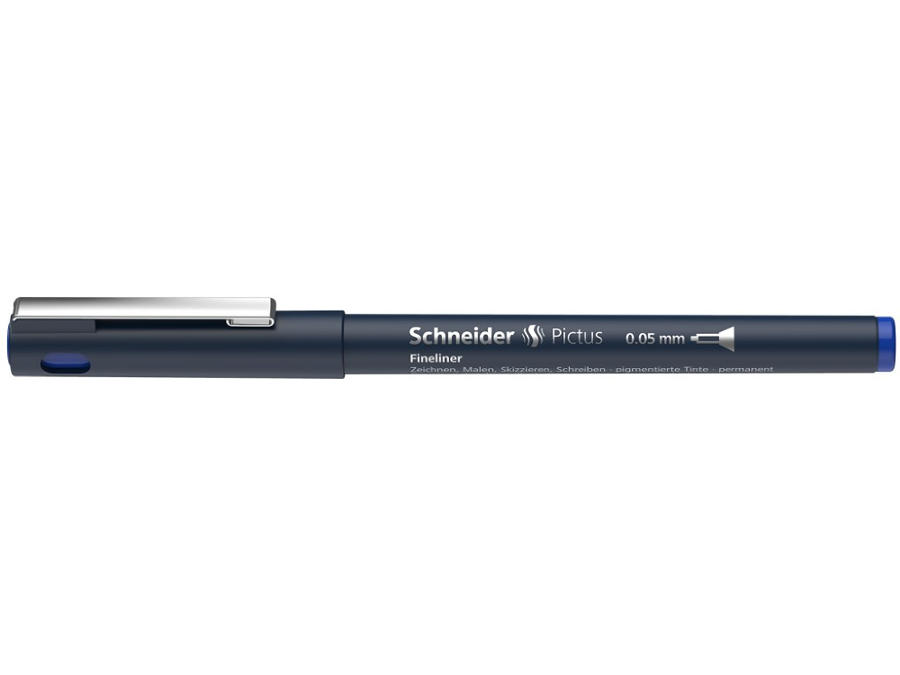 Fineliner Schneider Pictus 0.05 mm, Albastru, 1 buc