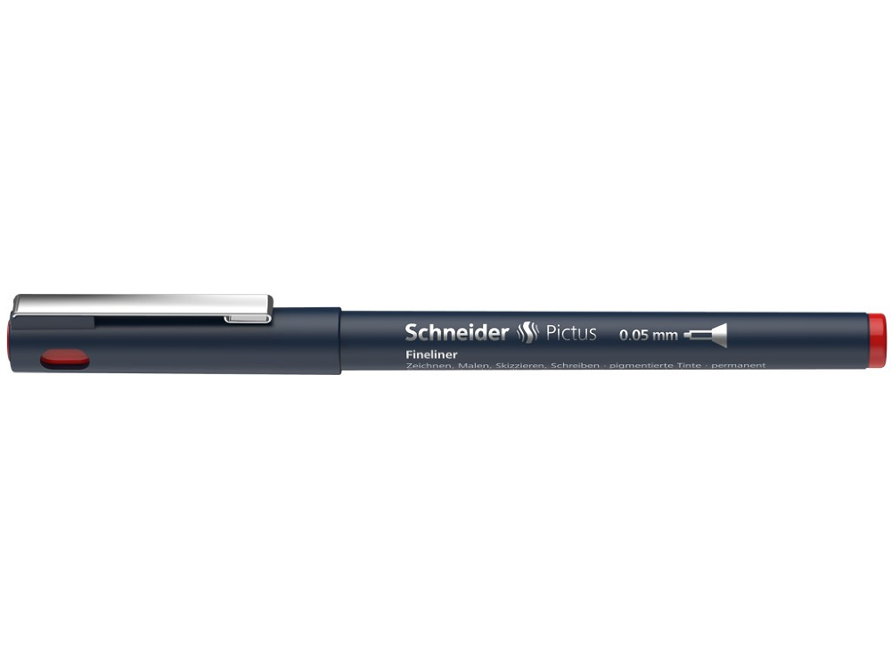 Fineliner Schneider Pictus 0.05 mm, Rosu, 1 buc