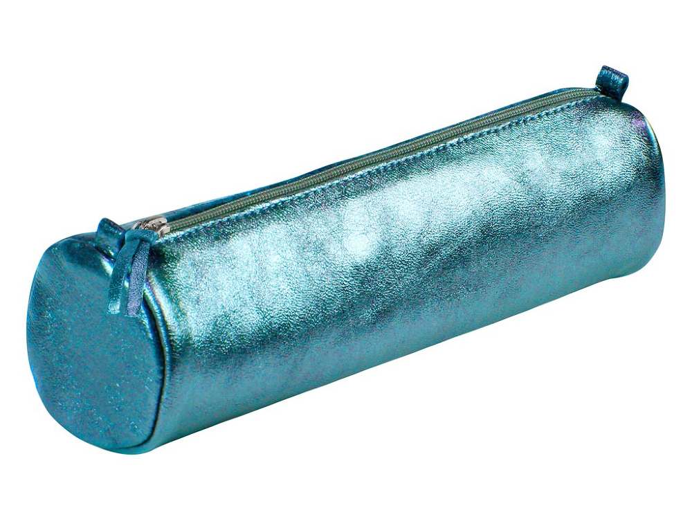 Penar cilindric din piele Clairefontaine Cuirise Indigo, 5.5x22 cm, Indigo