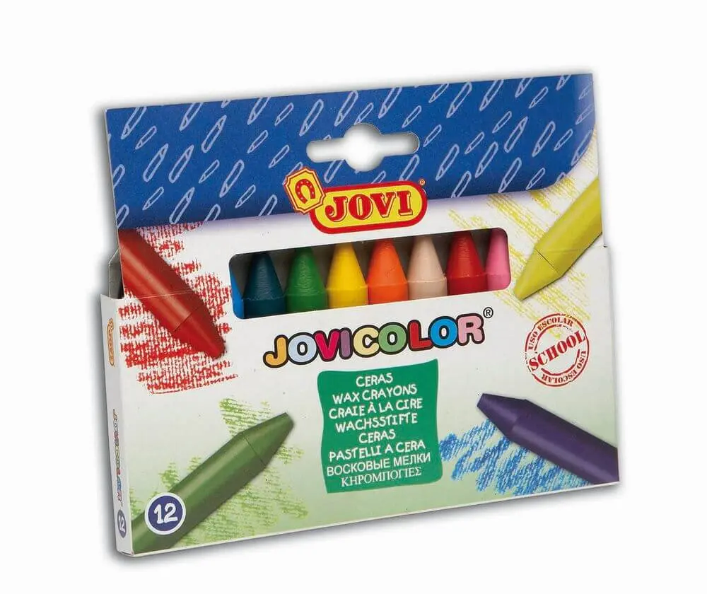 Set 12 creioane cerate Jovi, Multicolor