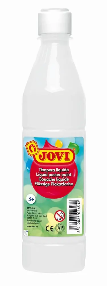 Tempera lichida Jovi, 500 ml/sticla, Alb