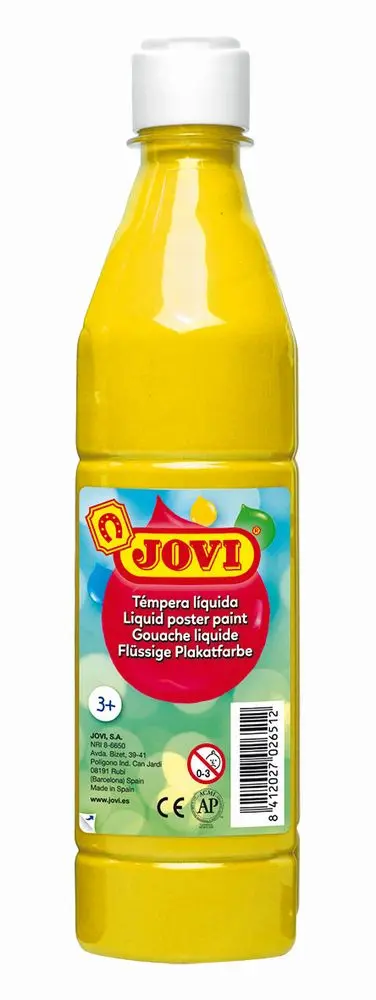 Tempera lichida Jovi, 500 ml/sticla, Galben