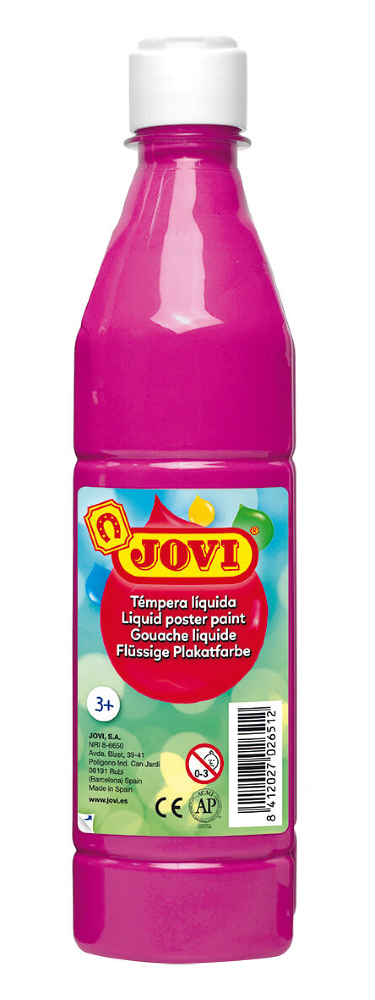 Tempera lichida Jovi, 500 ml/sticla, Fuchsia