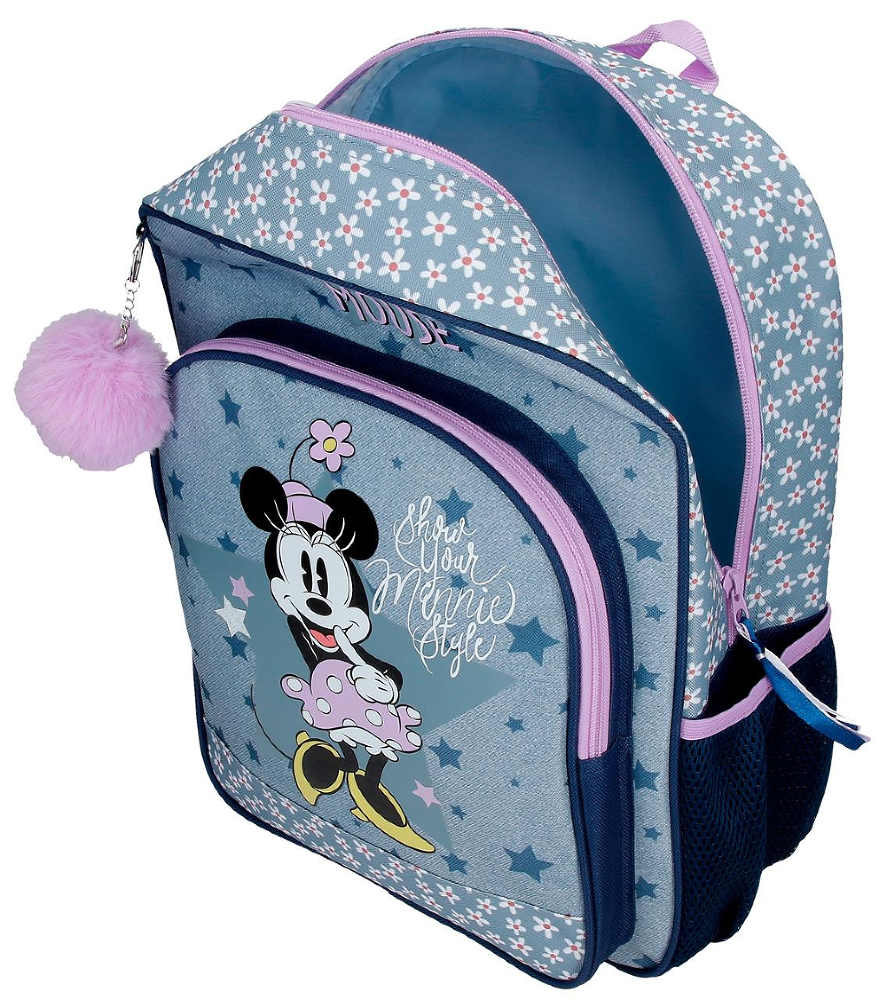 Ghiozdan scoala pentru fete Disney Minnie Style, 30x40x13 cm, Multicolor