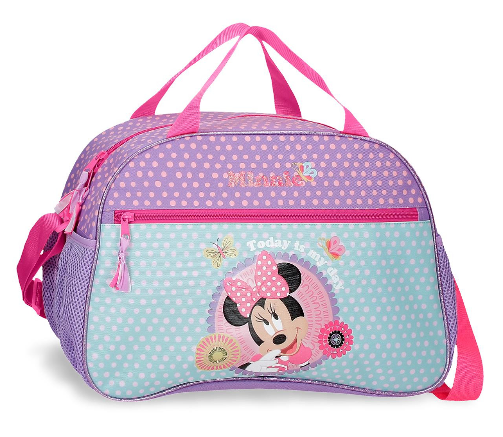 Geanta de voiaj pentru fete Disney Minnie Today is my day, 40x28x22 cm, Multicolor