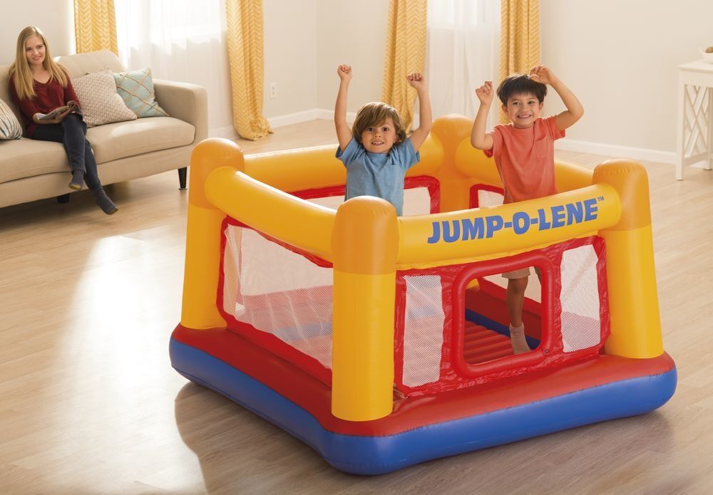 Spatiu de joaca gonflabil Jump-o-Lene Intex, 174 x 174 x 112 cm, vinil, Multicolor