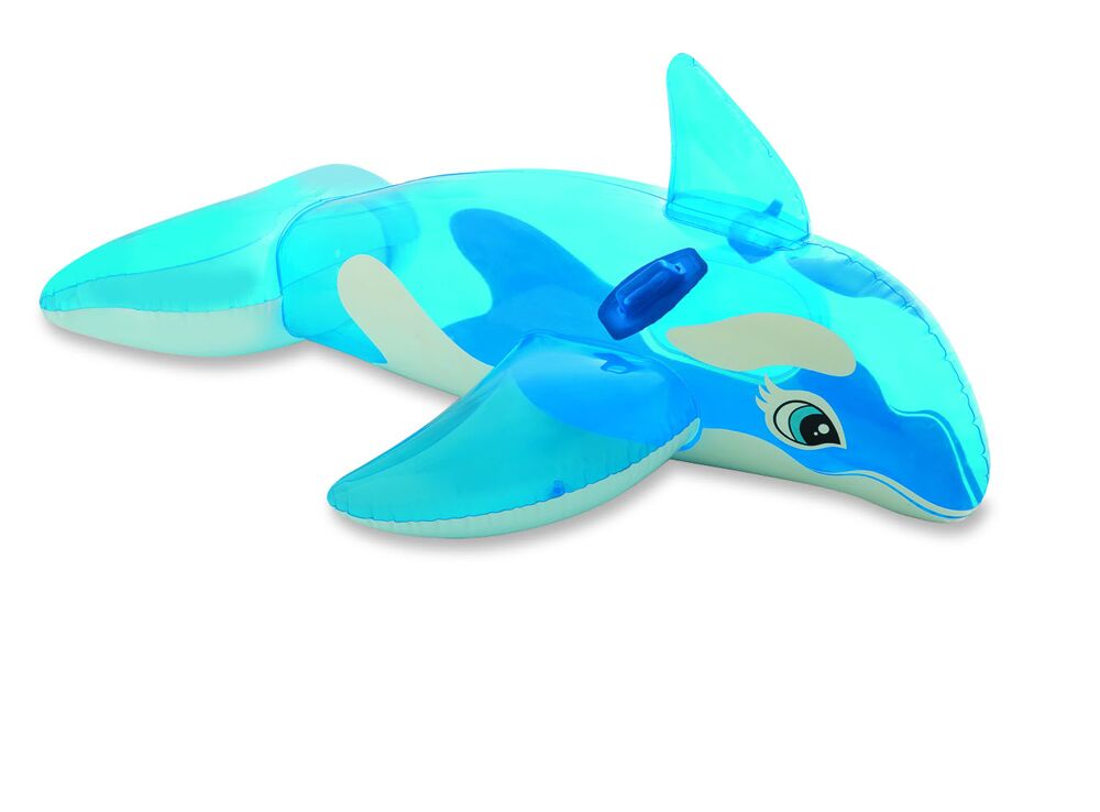 Figurina delfin plutitor Intex, 152x114 cm, +3ani, vinil, Albastru