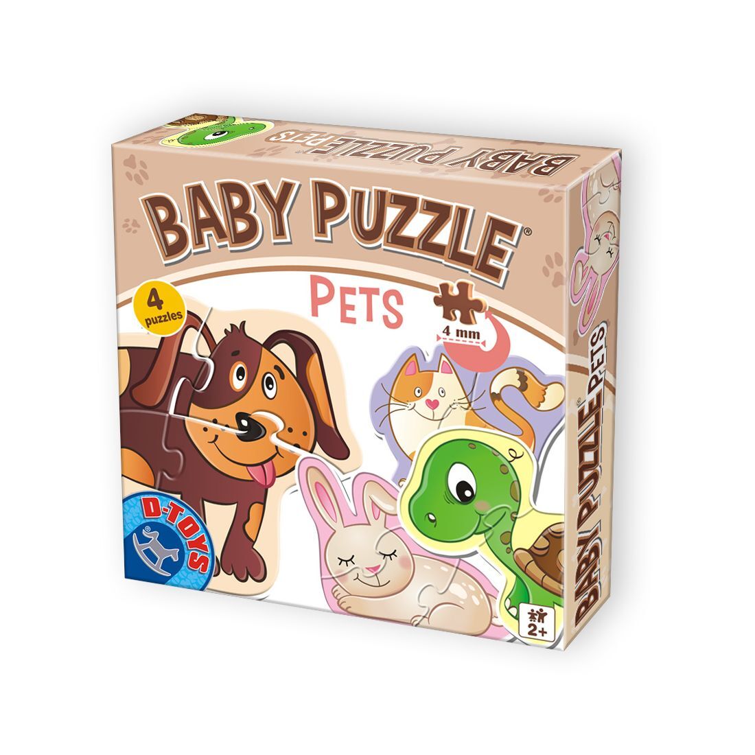 Baby puzzle Animale favorite - 2,3,4 piese
