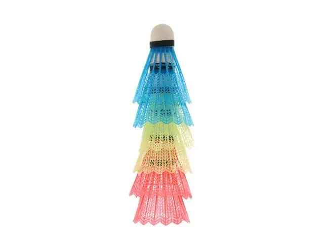Set 6 fluturasi badminton, Multicolor