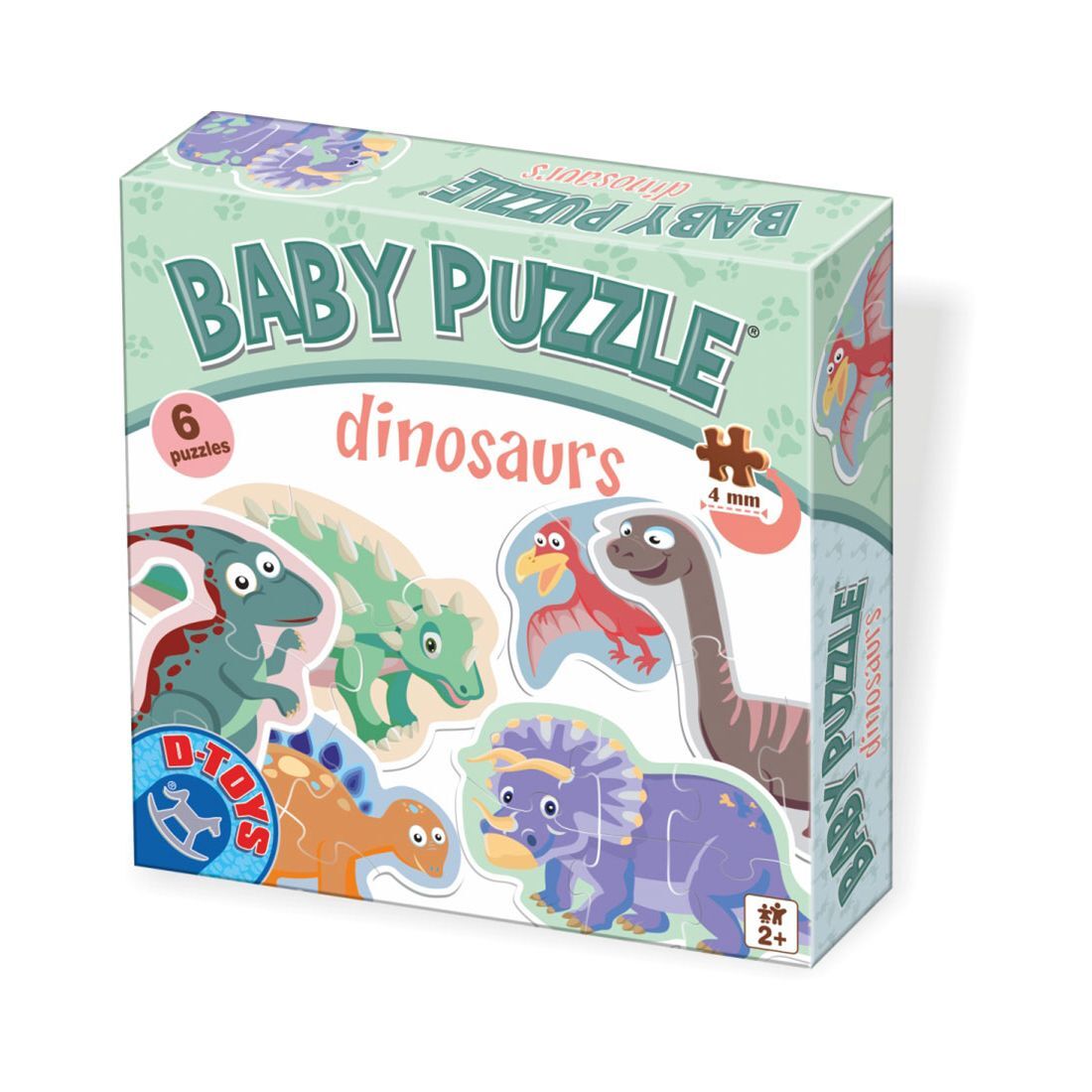 Baby puzzle Dino - 2,3,4 piese