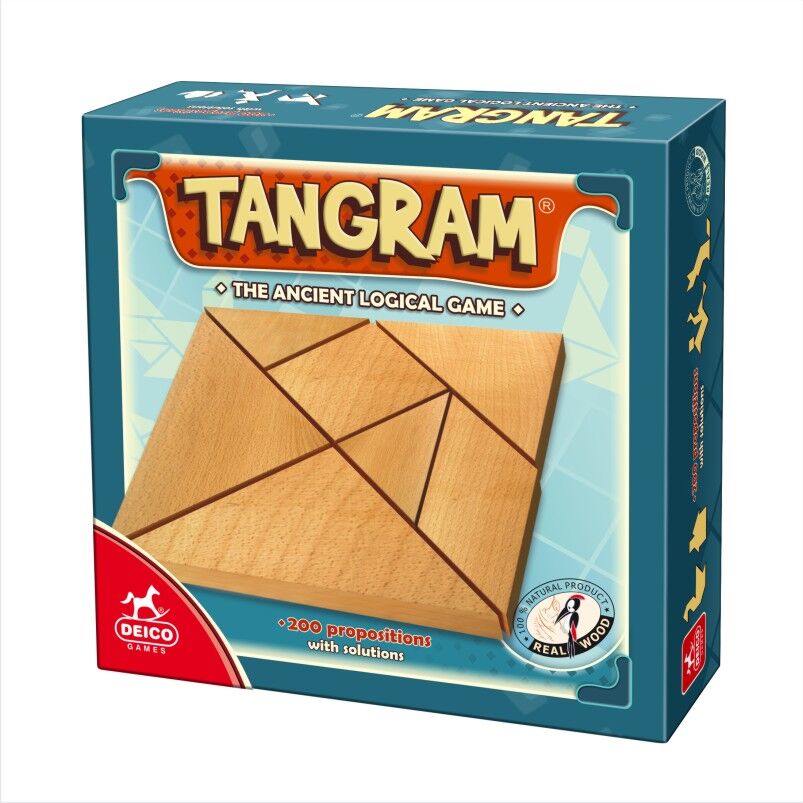 Joc Tangram lemn, D-Toys