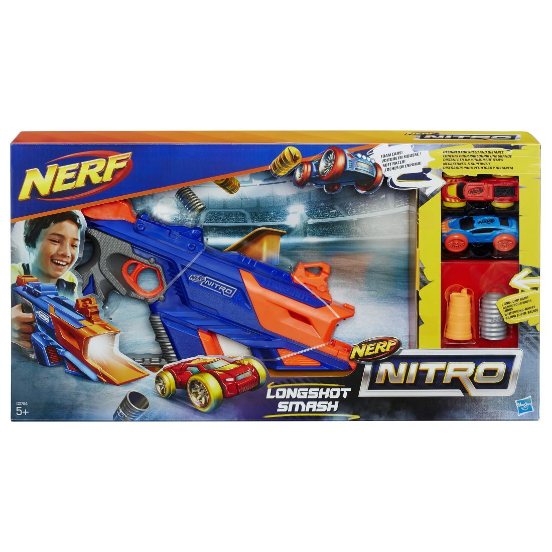 Lansator masinute Nitro + rampa, Nerf