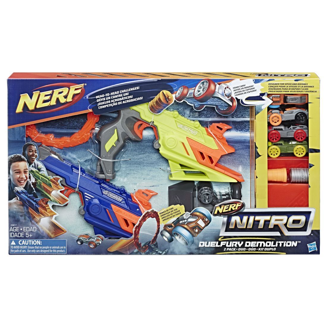 Set 2 lansatoare Duelfury Nitro, Nerf
