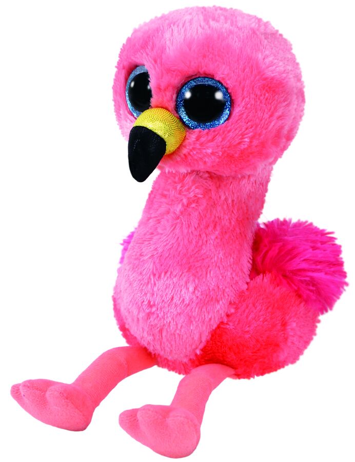 Jucarie plus Ty Gilda Flamingo roz 15 cm