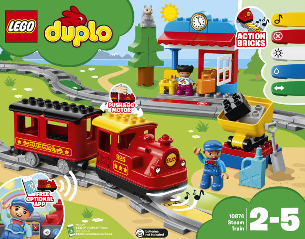 LEGO DUPLO - Tren cu aburi 10874