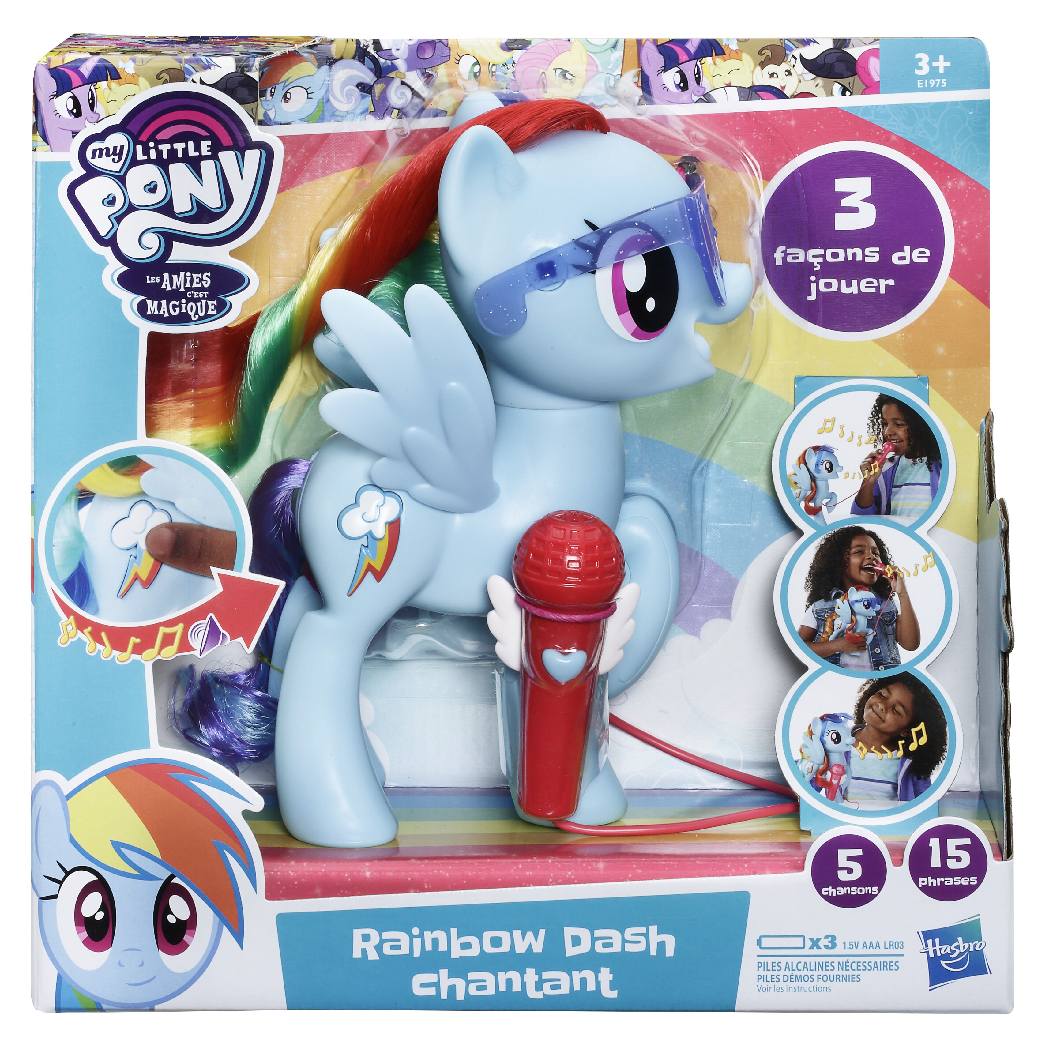 Rainbow Dash cu microfon, My Little Pony
