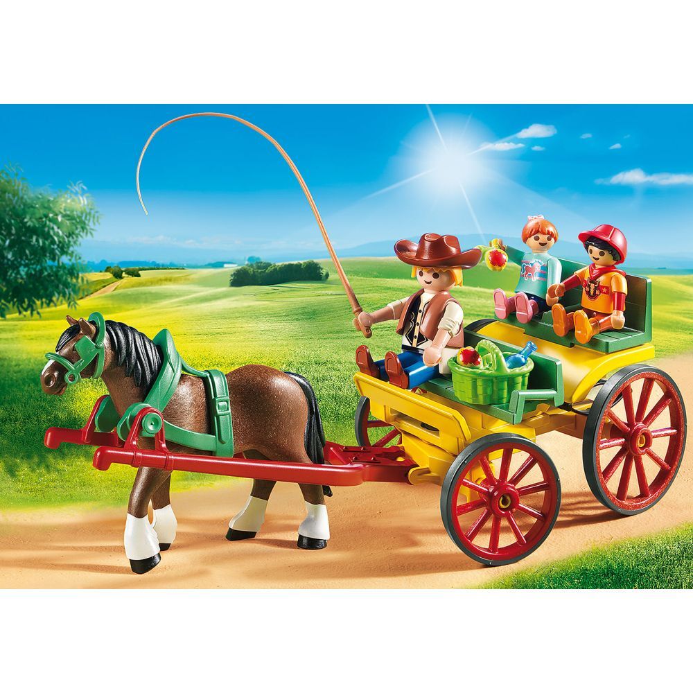 Jucarie Playmobil Horse Farm - Trasura cu cal