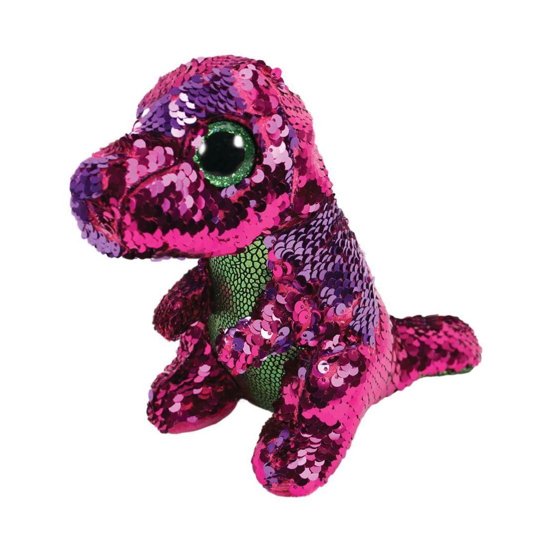 Plus Dinozaur roz-verde, 15 cm