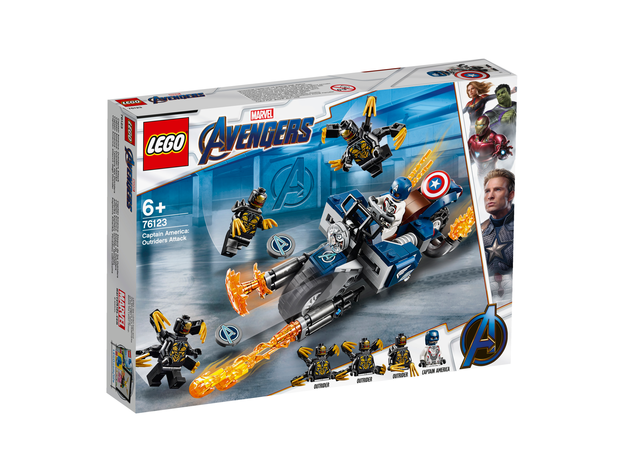 LEGO Avengers - Captain America: Atacul Outriderilor 76123