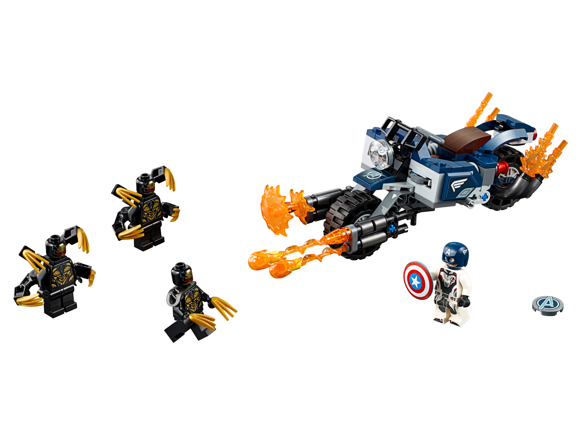 LEGO Avengers - Captain America: Atacul Outriderilor 76123