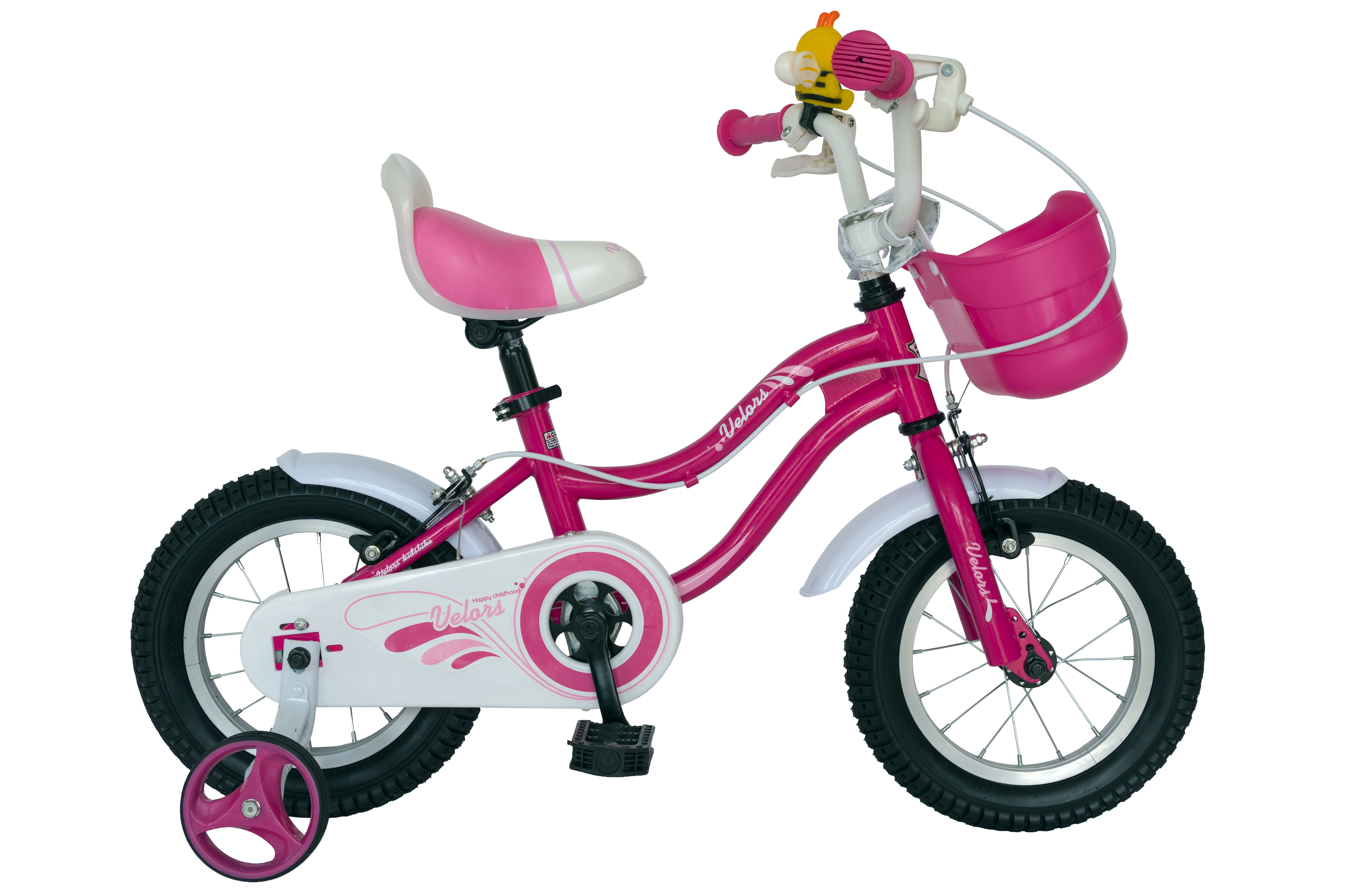 Bicicleta copii fete V1202A fucsia, Velors