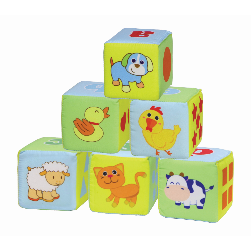 Set 6 cuburi moi pentru bebelusi