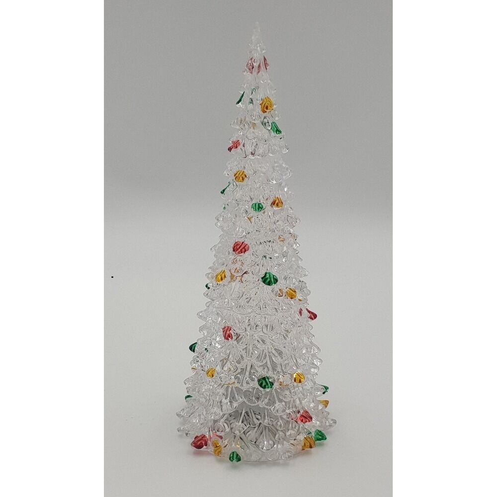 Ornament bradut LED, acril, 27 cm, Multicolor