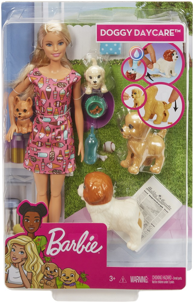 Set de joaca Barbie Gama Family - Papusi cu catelusi