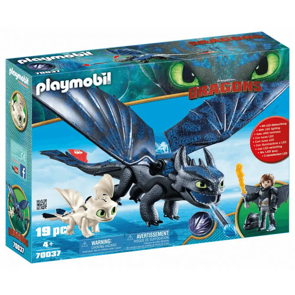 Jucarie Playmobil Dragons III - Hiccup, Toothless si pui de dragon