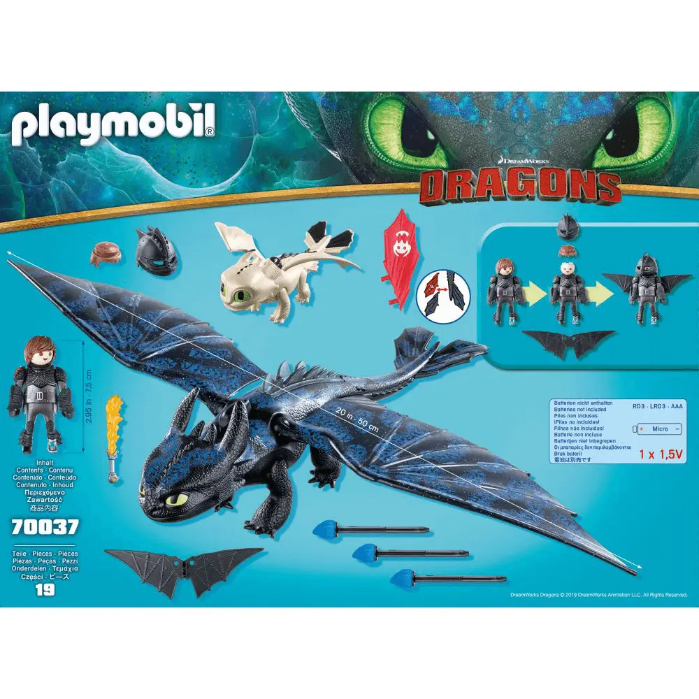 Jucarie Playmobil Dragons III - Hiccup, Toothless si pui de dragon