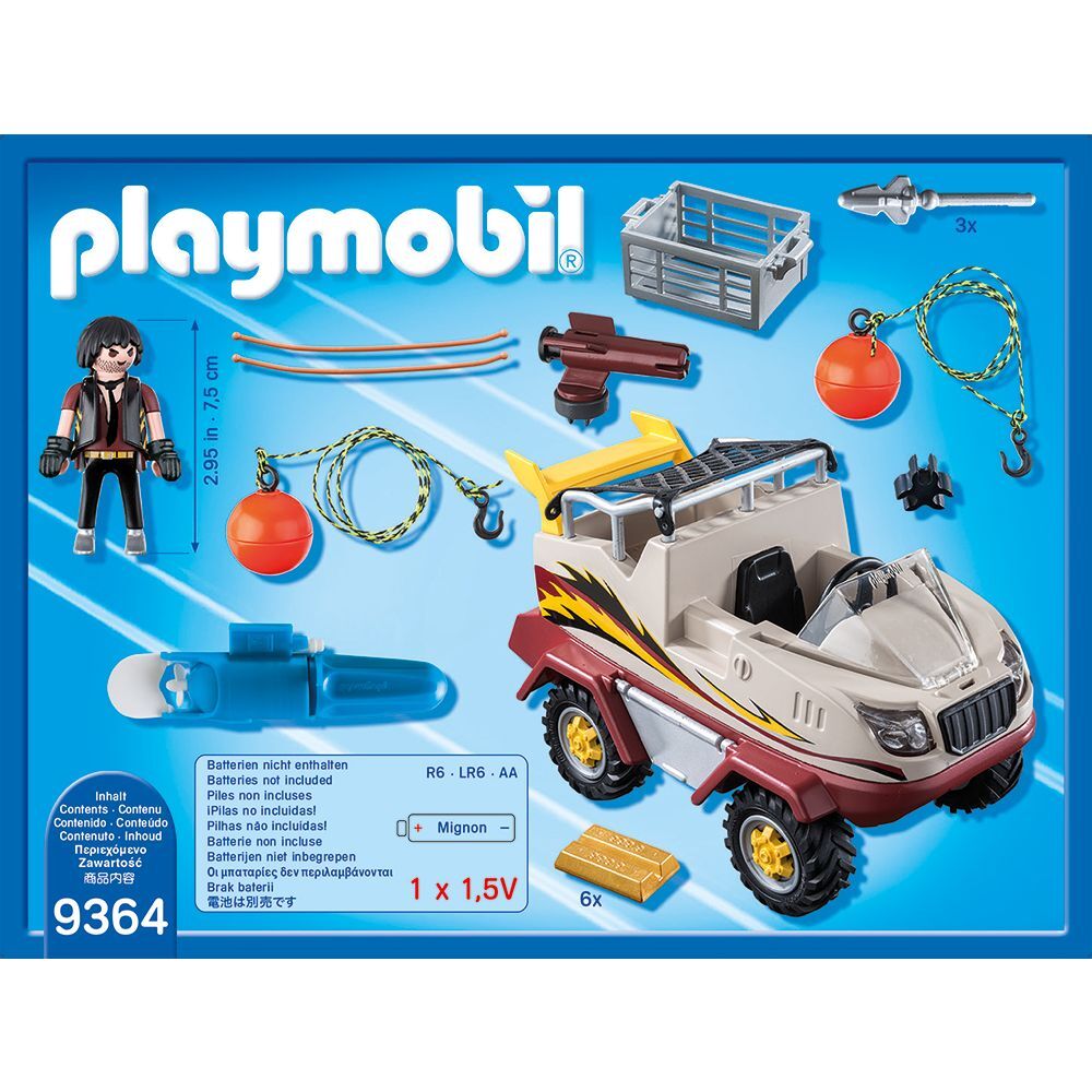 Jucarie Playmobil Tactical Police Unit - Masina de teren amifibie