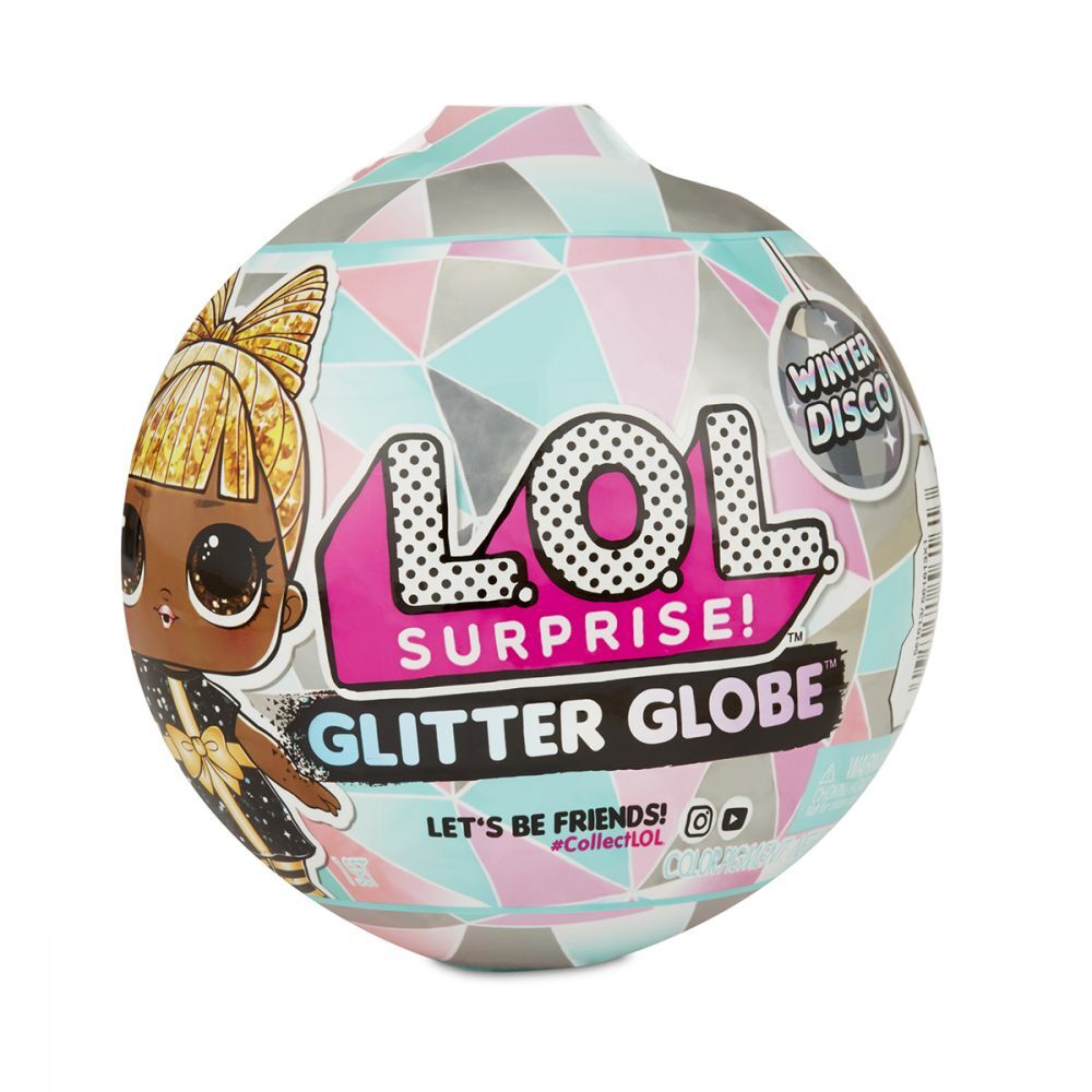 LOL Papusa Surprise Glitter Globe 7 accesorii, Winter Disco
