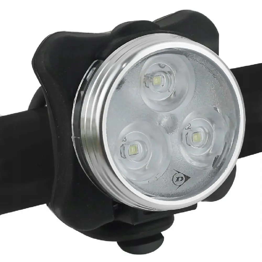 Far reincarcabil cu LED Dunlop, 3 W, 3.7 V, Negru