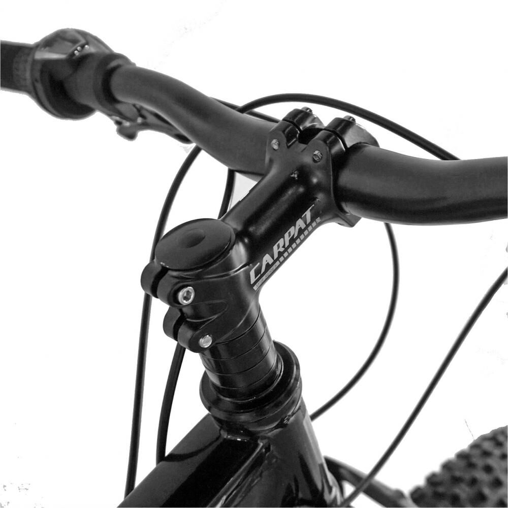 Bicicleta Fat Bike CARPAT Hercules 26 inch C2619B, cadru otel, frane mecanice disc, transmisie SHIMANO 18 viteze, culoare gri/portocaliu
