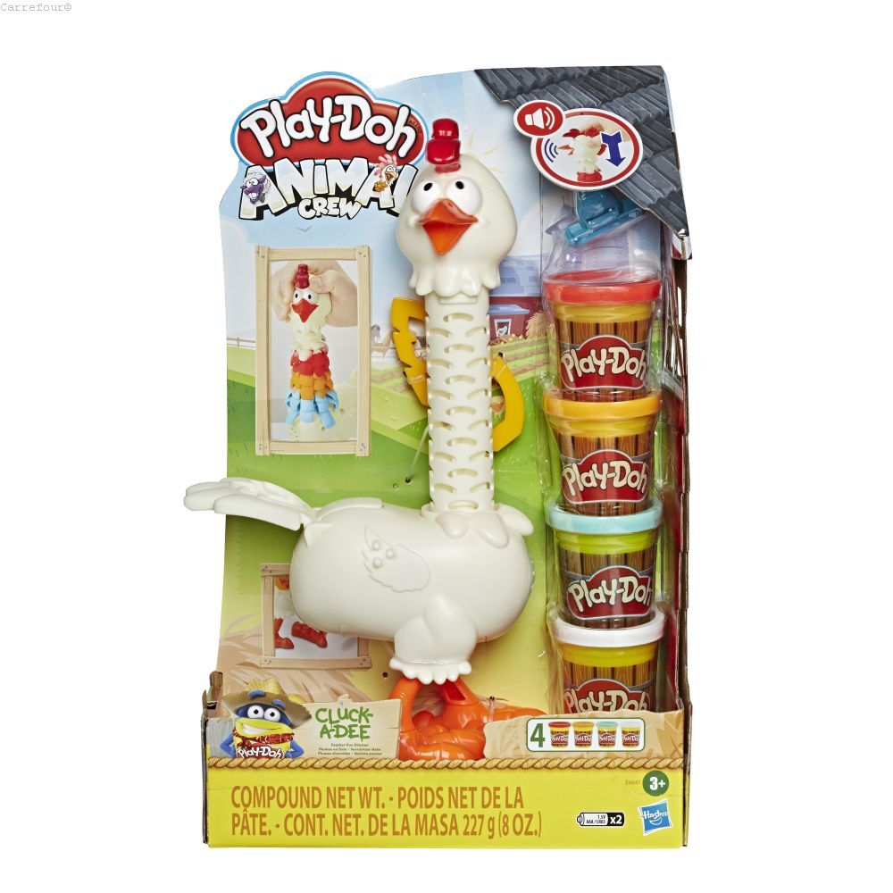 Set Play-Doh Animal Crew: Puiul cu pene colorate