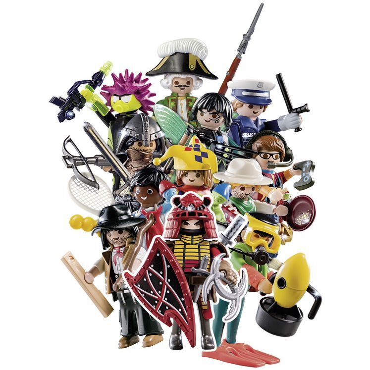 Figurine Playmobil baieti Seria 17, plastic, 10 x 16.4 x 2.1 cm, Multicolor