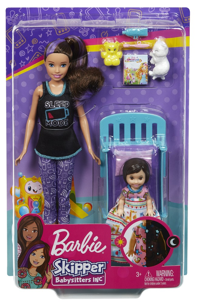 Set de joaca papusi Barbie Gama Family - Mergem la nani